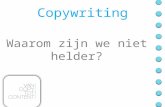 Presentatie copywriting waarom zijn we niet helder
