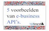 Vijf voorbeelden van e-business APIs