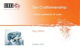 SW Craftsmanship in Sioux Embedded Systems