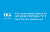 Raymond Comvalius & Sander Berkouwer - Bring your own device essentials with windows technologies