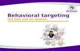 WebAds Behavioral Targeting