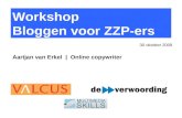 Workshop Bloggen voor ZZP-ers