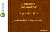 Conversie-copywriting - 4 gouden tips | Online Dialogue Donderdag