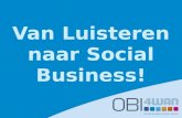 Masterclass Webcare en Social Business door OBI4wan
