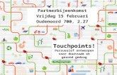 Touchpoints! Persuasief ontwerpen voor duurzaam en gezond gedrag: kick off.