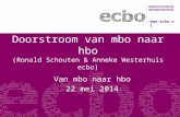 van mbo naar hbo - Ronald Schouten & Anneke Westerhuis - SKconf2014