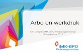OR congres 2012 - Arbo en werkdruk