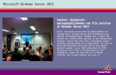 Windows Server 2012 - Dynamische opslag met Storage Pools