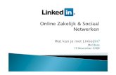 Online sociaal netwerken met linkedin.