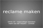 Workshop 'Reclame maken' voor MBO Regiocollege Zaandam