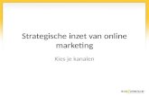 Strategische inzet van online marketing