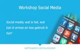 Social media workshop; hoe ontwikkel ik een strategie?