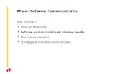 Interne Communicatie Minor Nieuwe Media
