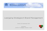 NIBAA leergang strategisch brandmanagement - online marketing en social media - oktober 2013