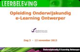 SBO Opleiding Onderwijskundig e-Learning Ontwerper, 12-11-2013