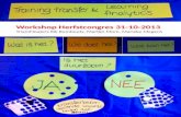 Herfstcongres - Beeldverslag Workshop Training Transfer & Learning Analytics
