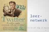 Twitter als leer netwerk
