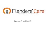Presentatie Flanders' Care door de bevoegde ministers