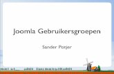 Joomla Gebruikersgroepen in NL en BE - Sander Potjer #jd11nl
