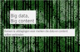 Masterclass Reizen & Vrije Tijd - Erik-Jan Sanders - Big Data Big Content