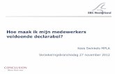 EBC, Kees Swinkels: Hoe maak ik mijn medewerkers voldoende declarabel?