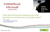 FewebPlus @ microsoft 19 april 2010 microsoft en web agencies