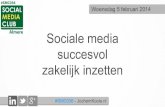 Sociale media succesvol zakelijk inzetten - #SMC036