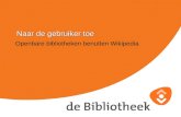 Wikipedia en Bibliotheken: een presentatie voor Mediacoaches