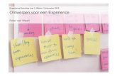 Experience Branding 2010-2011, hoorcollege 2, Ontwerpen voor een Experience