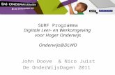 OWD2011 - 5 - Waar gaat het heen met onze digitale leer-en werkomgeving - John Doove/Nico Juist