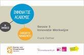IA Innovatiemanagement. Sessie 3. Frank Dethier. Voka Kempen
