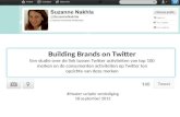 Building brands on twitter