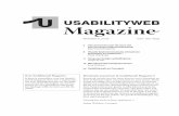 Usabilityweb magazine nr. 6