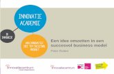 IA Van innovatief idee tot succesvol product (IC O-VL) Sessie 1 Peter Rutten
