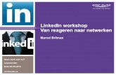 LinkedIn Workshop van reageren naar netwerken