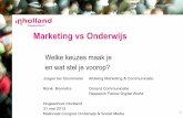 Marketing vs onderwijs ncosm presentatie 31 mei 2012