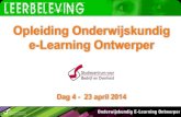 SBO Opleiding Onderwijskundig e-Learning Ontwerper, dag 4