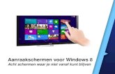 8 aanraakschermen voor Windows 8