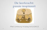 Plot Limburg - de leerkracht: passie inspireert