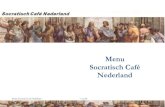 Menu Socratisch Café Nederland