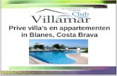 Prive villa's en appartementen in Blanes, Costa Brava