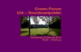 Crown Forum Urk-Noordoostpolder februari 2014