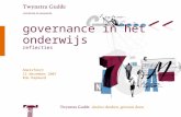 Governance In Onderwijs, vs december 2007
