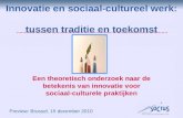 Innovatie in het sociaal-cultureel werk