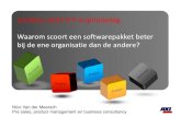 [Dutch] Waarom scoort een softwarepakket beter bij de ene organisatie dan de andere?