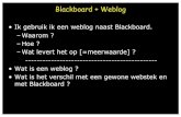 Blackboard + Weblog = Communicatieve Leeromgeving