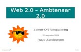 Sessie Ambtenaar 2.0 & Web 2.0 voor OndernemingsRaad