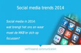 Workshop social media trends 2014