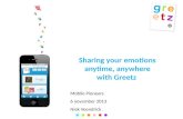Niek Veendrick - Greetz - Sharing your emotions - Mobile Pioneers
