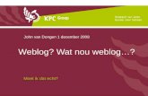 Weblog ja of nee